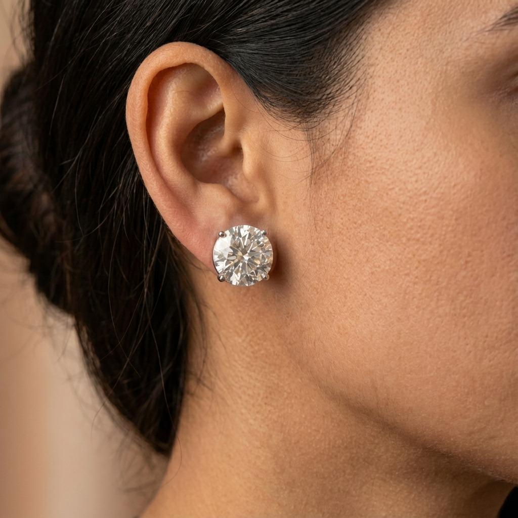 Contemporary Exceptional GIA Certified 6 Carat Round Brilliant Diamond Set in Platinum For Sale