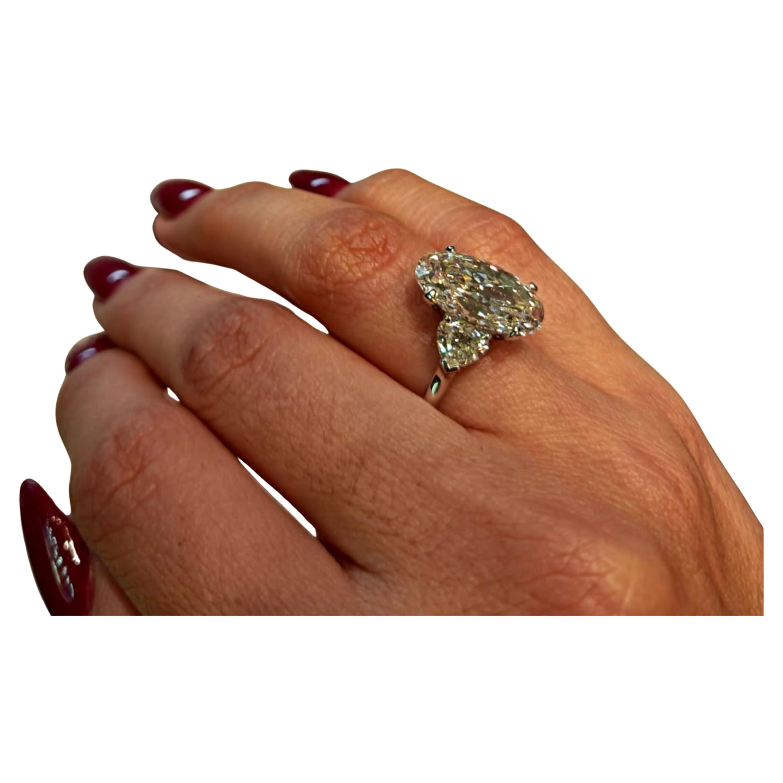 Exquisite Elegance: GIA Certified 7 Carat Oval Diamond Ring

Experience unparalleled brilliance with this breathtaking GIA Certified 7 Carat Oval Diamond Platinum Ring. Featuring a flawless D color center stone, this masterpiece is enhanced by