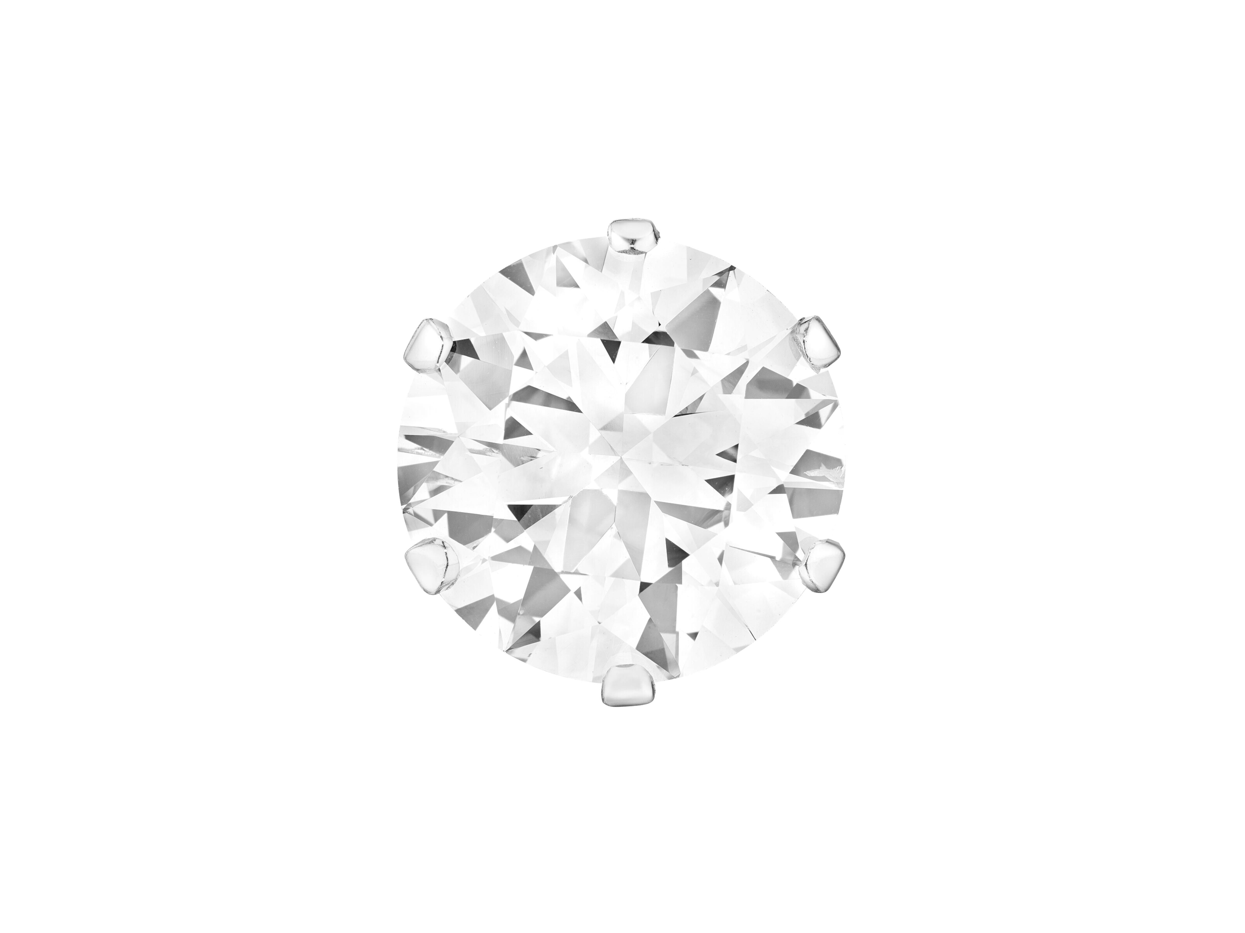 Women's or Men's EXCEPTIONAL GIA Certified 7 Carat Round Cut Diamond Platinum Ring FLAWLESS For Sale