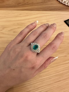 Exceptional GIA Certified Emerald in a Bespoke Heirloom Setting