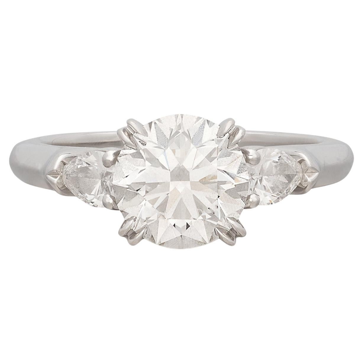 Exceptionnelle bague en diamant GIA par Harry Winston