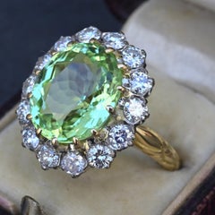 Exceptional GIA Paraiba Tourmaline Large Diamond Halo Ring in 18k Platinum