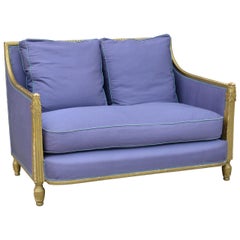 Antique Exceptional Gilt Art Deco Settee by Paul Follot