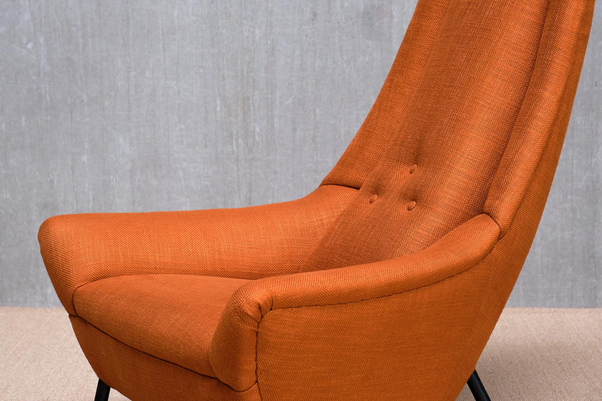 Exceptionnel fauteuil à haut dossier Giuseppe Amedeo Gori, Lenzi, Italie, années 1950 en vente 5