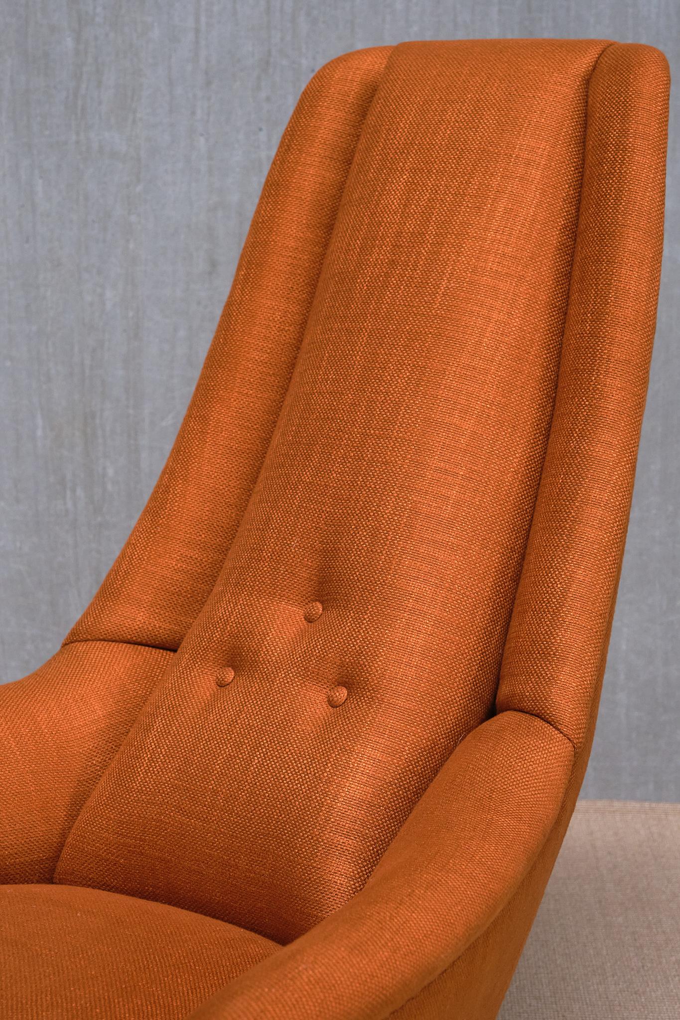 Exceptionnel fauteuil à haut dossier Giuseppe Amedeo Gori, Lenzi, Italie, années 1950 en vente 6