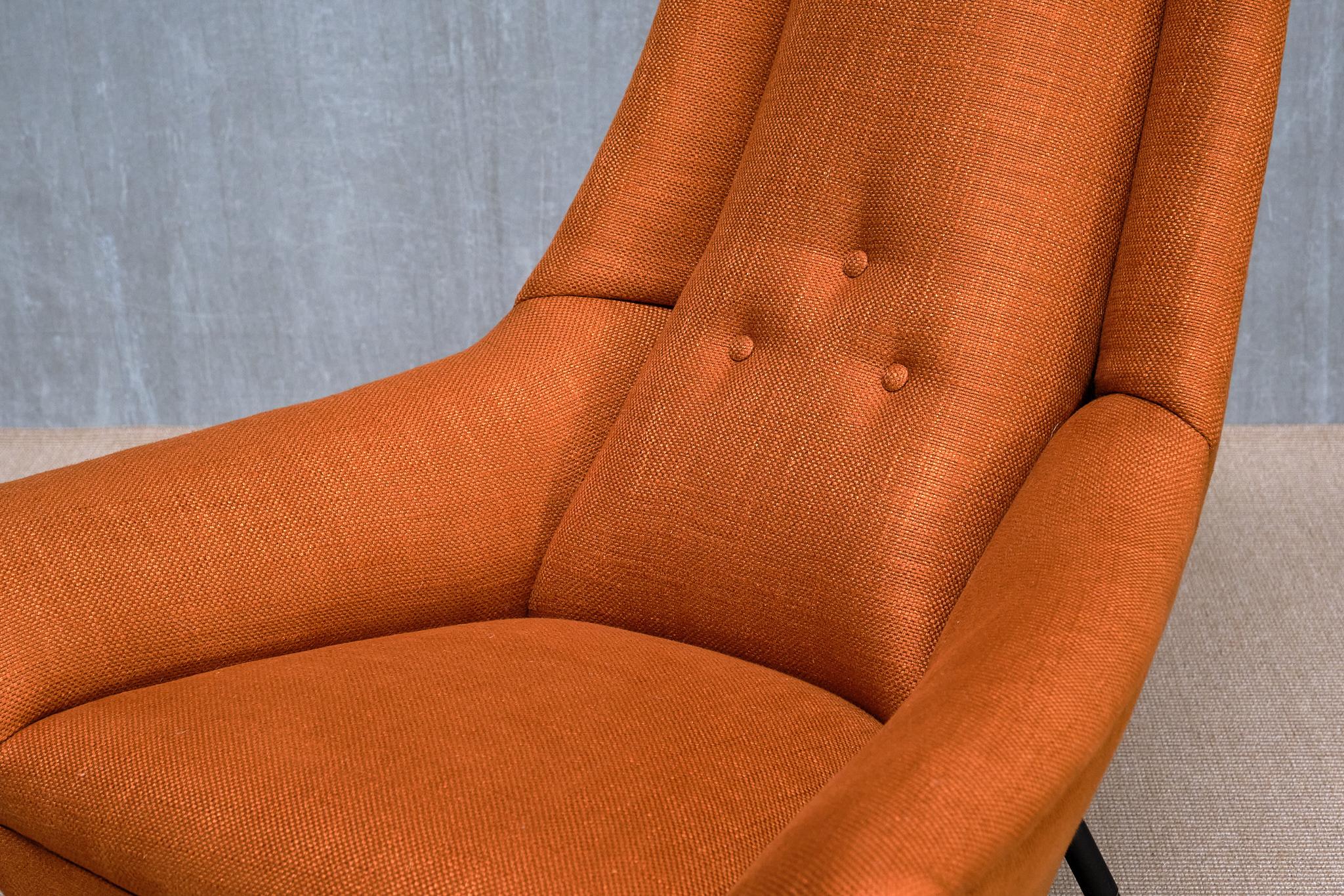 Exceptionnel fauteuil à haut dossier Giuseppe Amedeo Gori, Lenzi, Italie, années 1950 Bon état - En vente à The Hague, NL