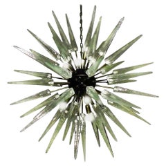 Exceptional Glass Sputnik Chandeliers, 51 glasses, Murano