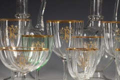 Eccezionale set di bicchieri attribuito a Baccarat