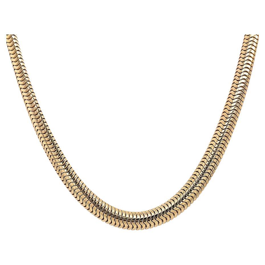 Exceptional Gold Snake Chain For Sale