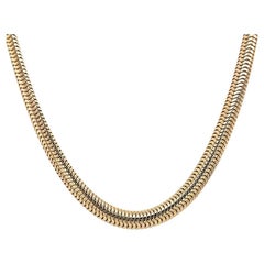 Vintage Exceptional Gold Snake Chain