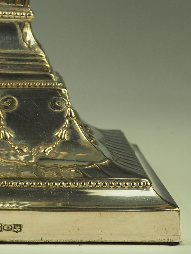 Eccezionale lampada a candela in argento di Gorham e Henry Webster in vendita 5