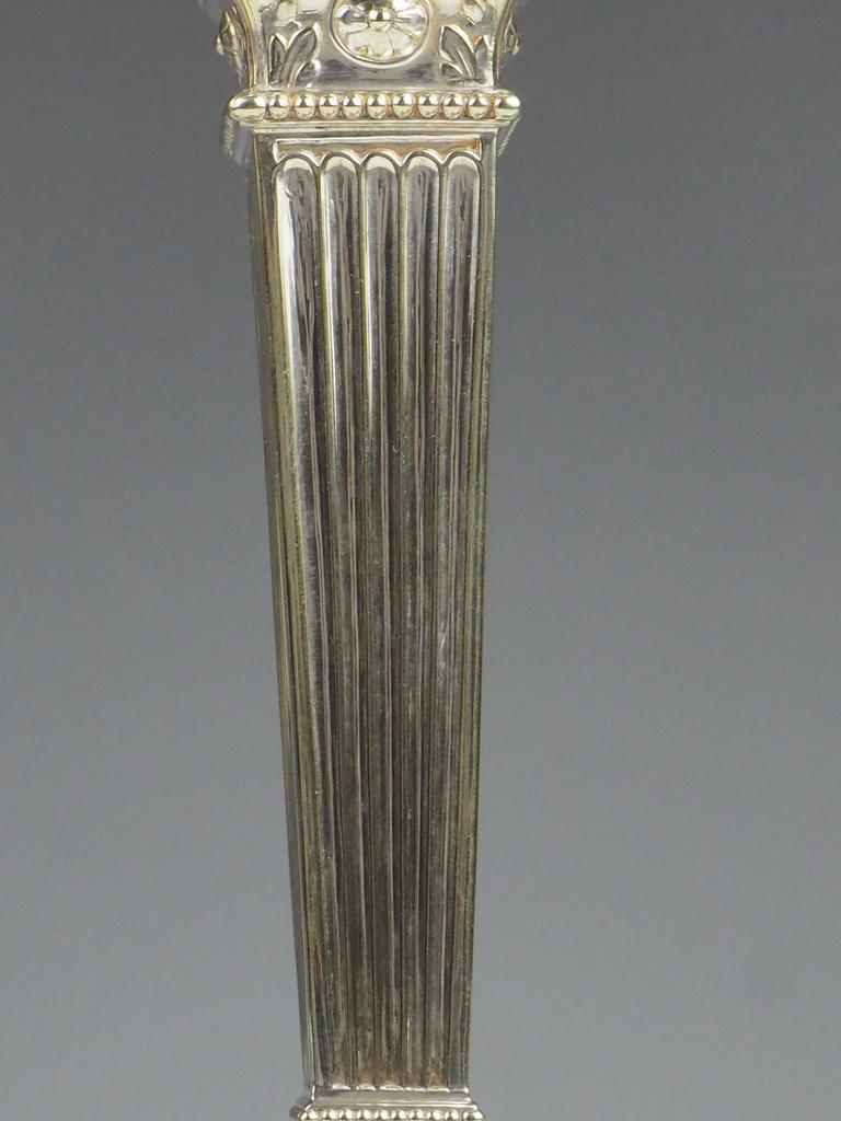 Eccezionale lampada a candela in argento di Gorham e Henry Webster in vendita 3