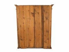 Exceptional Green-Painted German Farmhouse Storage Cabinet, Dated 1794