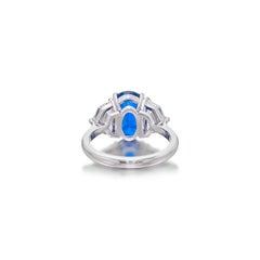 EXCEPTIONAL GRS Certified 2 Carat VIVID ROYAL BLUE NO HEAT Sapphire Ring