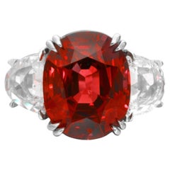 EXCEPTIONAL GRS Certified 3.48 Carat BURMA NO Heat Diamond Ring