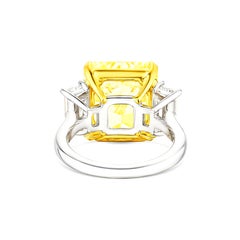 EXCEPTIONAL GRS Certified 5 Carat Fancy Yellow Diamond Ring