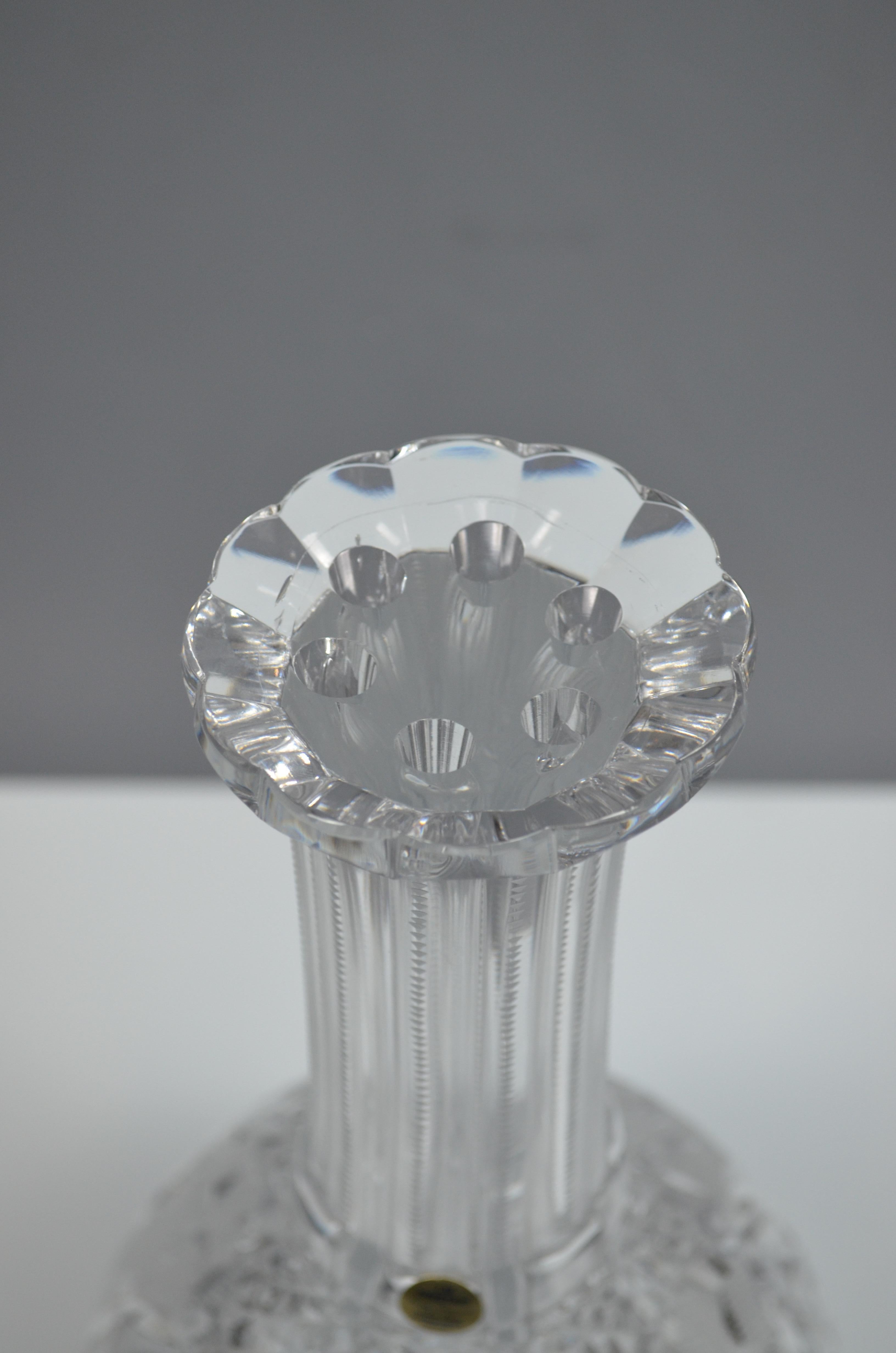 Exceptionnelle carafe en cristal taillé à la main avec six compartiments en vente 4