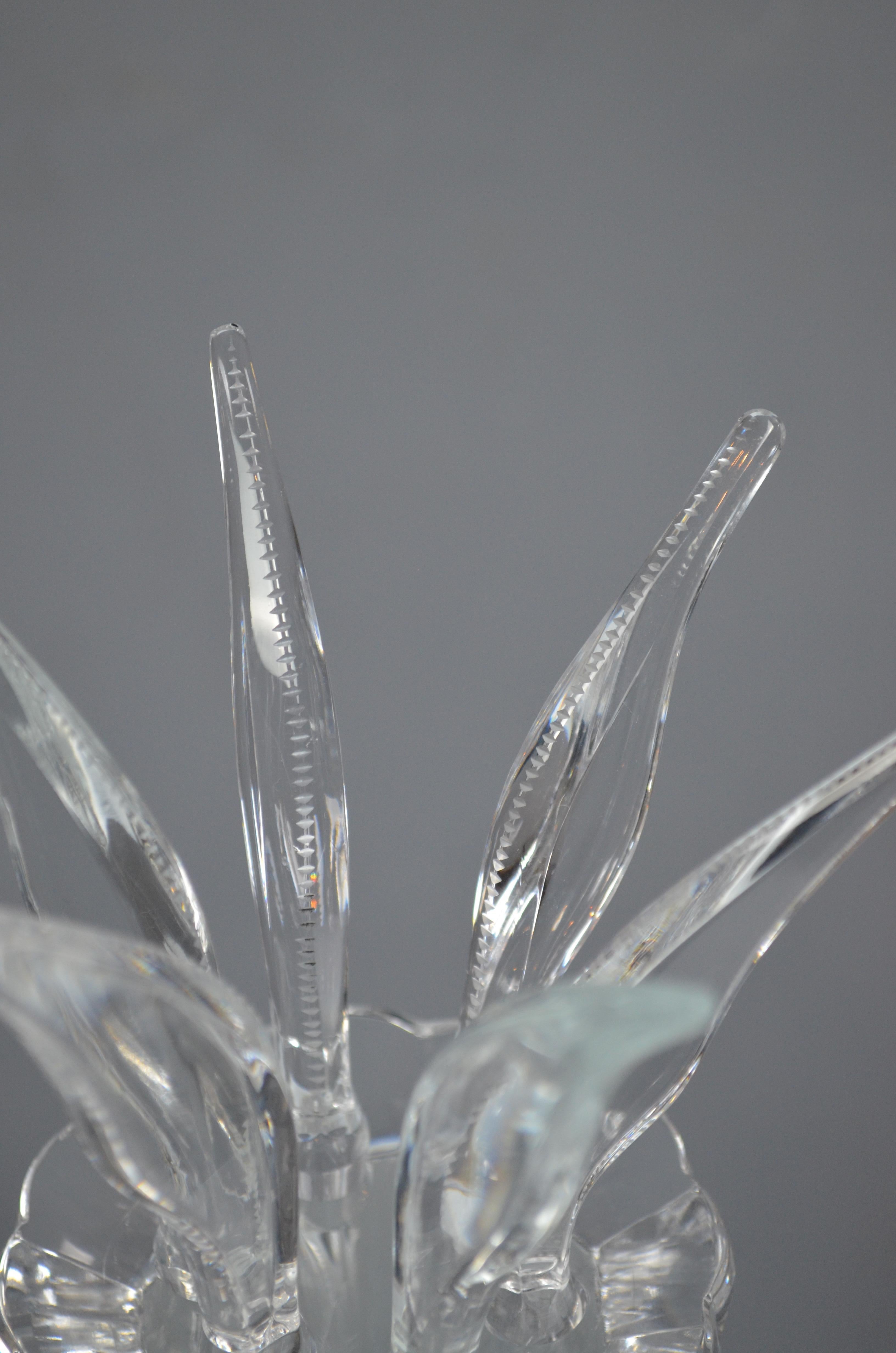 Exceptionnelle carafe en cristal taillé à la main avec six compartiments en vente 2