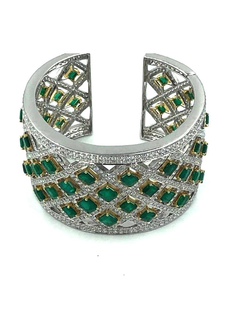 emerald cuff bracelet