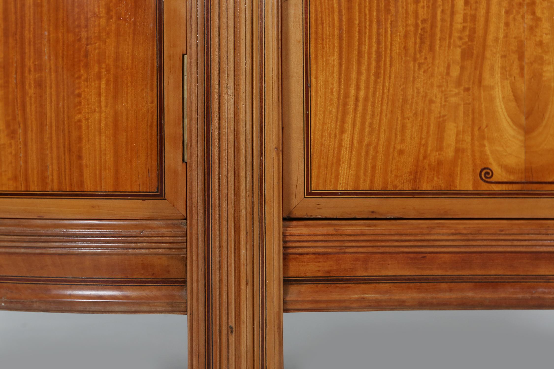 Exceptional hemisphere Art Nouveau Sideboard by Maurice Dufrene, France 1911 For Sale 4