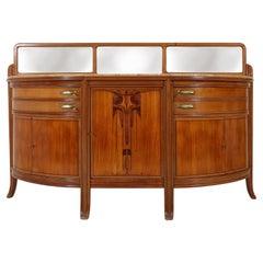 Eccezionale credenza emisferica Art Nouveau di Maurice Dufrene, Francia 1911