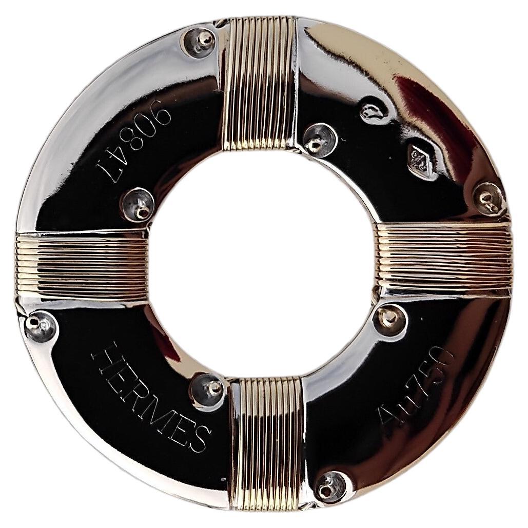 Exceptional Hermès 2 Tones Gold Pendant Buoy Shaped For Sale 6