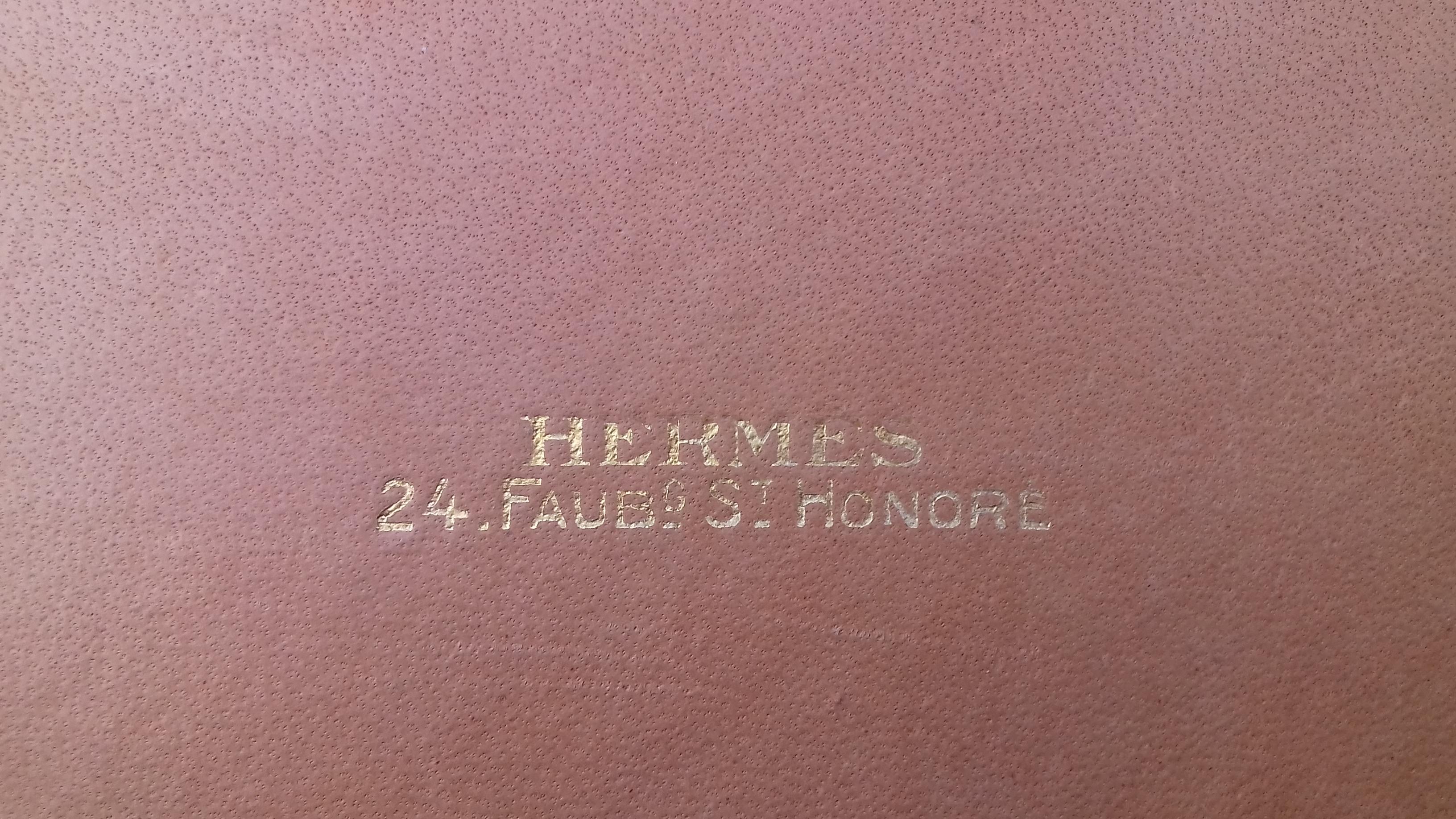 Außergewöhnliche Hermès und Paul Jouve Leder Portfolio mit Klopfer Medor im Angebot 8