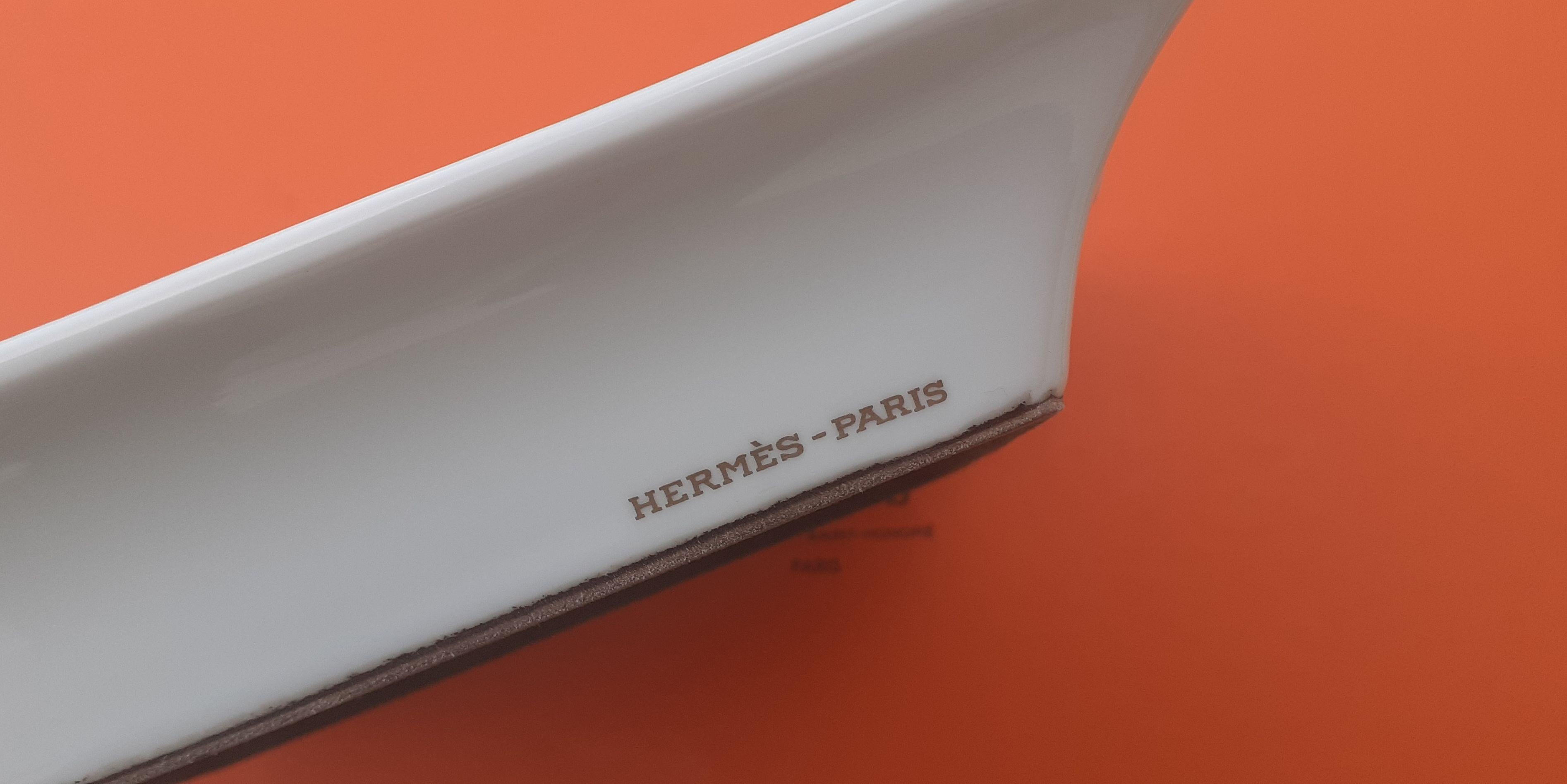 Außergewöhnliche Hermès Aschenbecher Wechselschale für Bourcheron in Porzellan RARE im Angebot 2