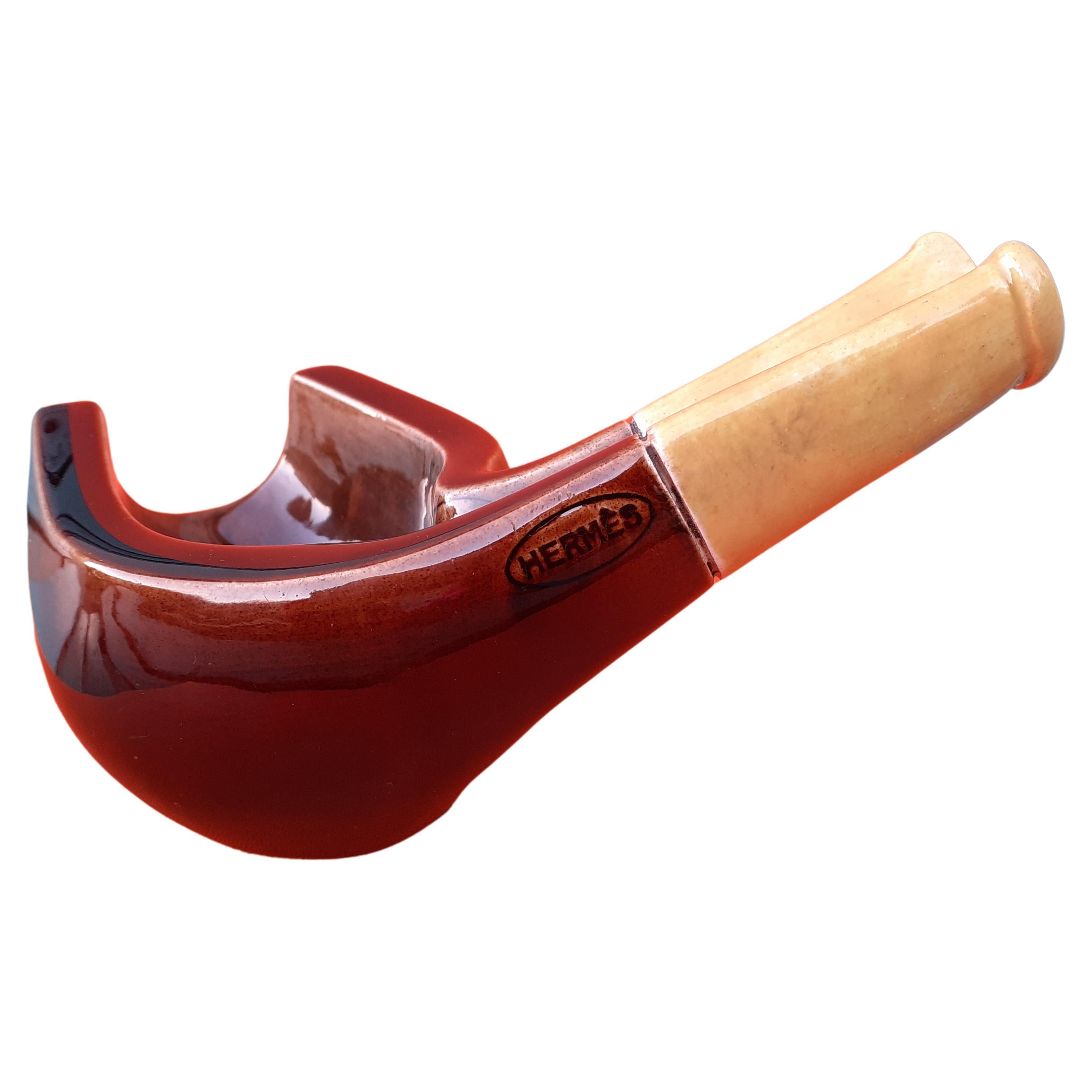 Exceptional Hermès Ashtray Change Tray Pipe Holder Pipe Shaped  For Sale 5