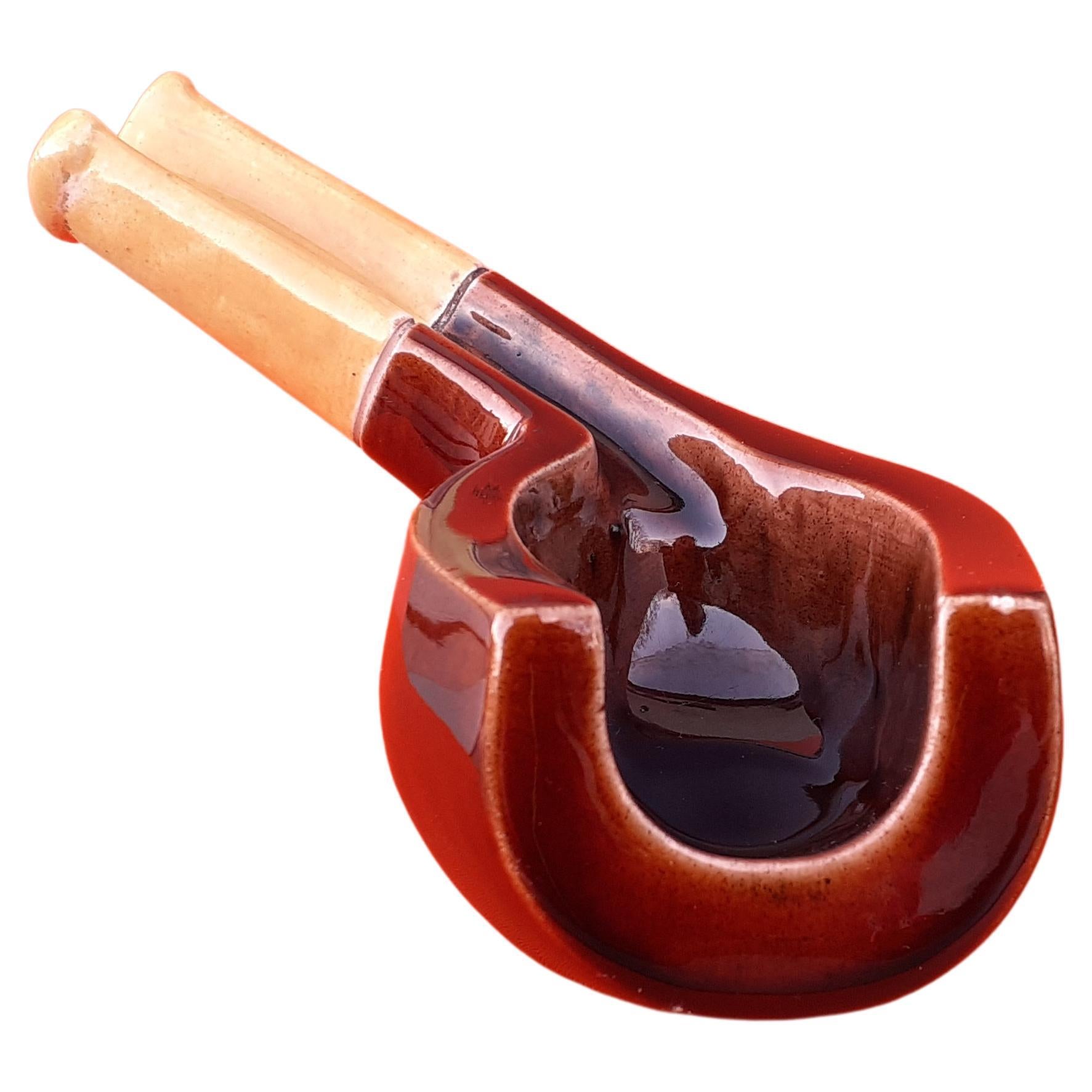 Exceptional Hermès Ashtray Change Tray Pipe Holder Pipe Shaped  For Sale