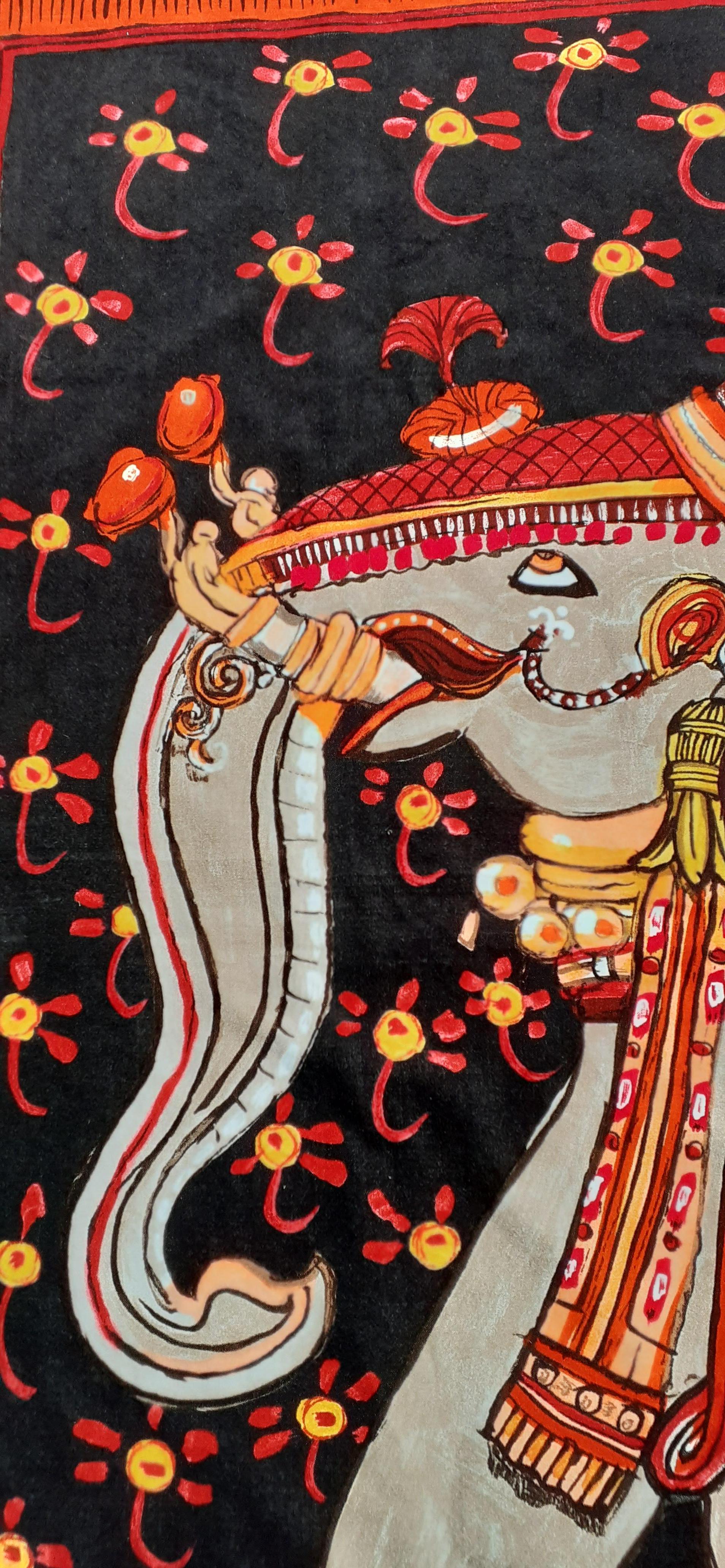 Exceptional Hermès Beloved India Blanket Cotton Velvet 1