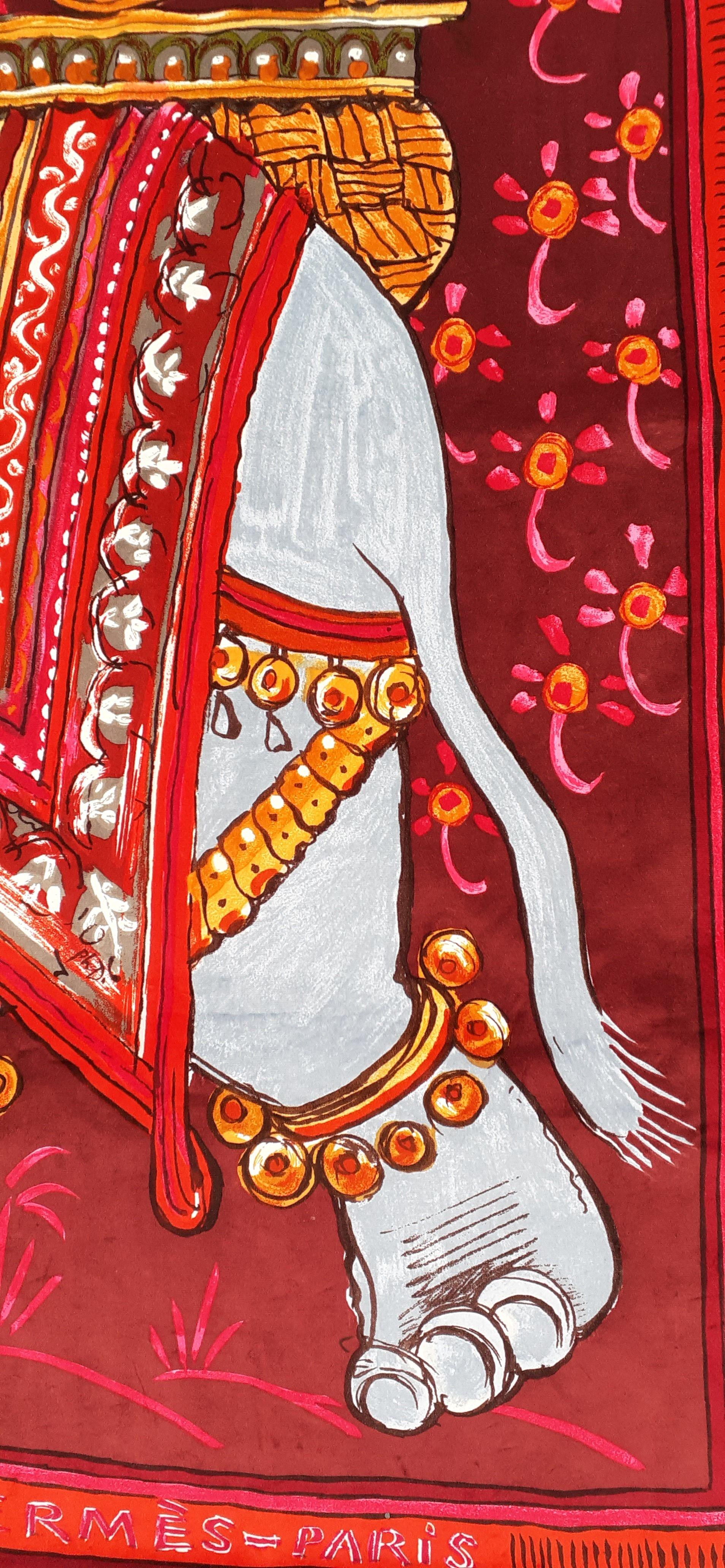 Exceptional Hermès Beloved India Velvet Throw Blanket Cover  2