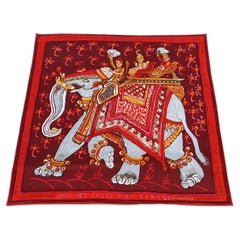 Exceptional Hermès Beloved India Velvet Throw Blanket Cover 