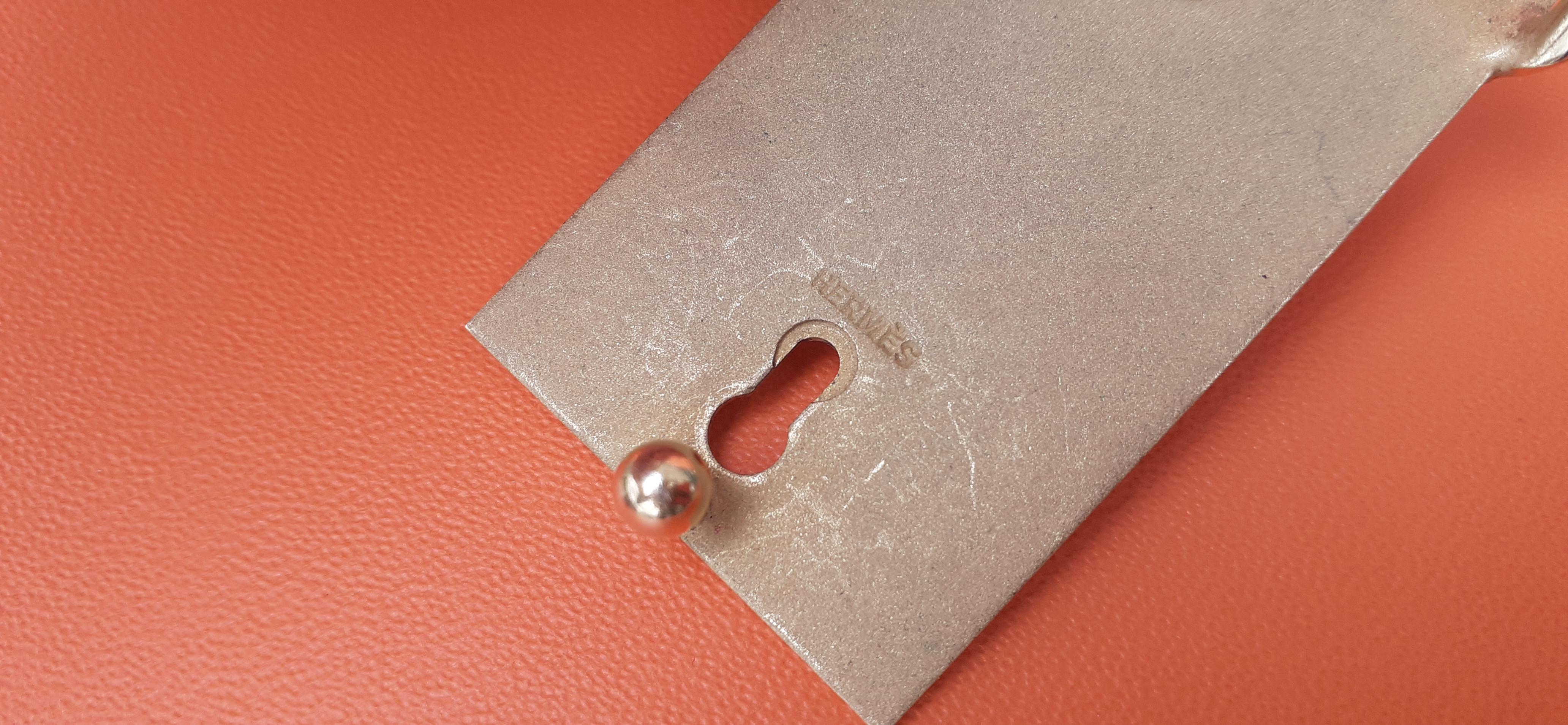 Exceptionnelle boucle de ceinture Hermès Cheval imprimé sur émail Texas pour ceinture 24 mm en vente 8