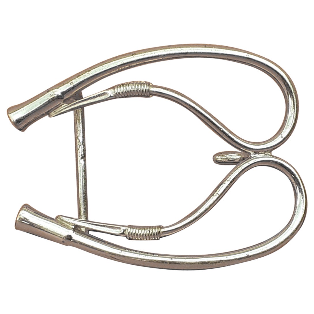 Exceptionnelle boucle de ceinture Hermès en forme de fouet et de cheval Texas pour ceinture 24 mm
