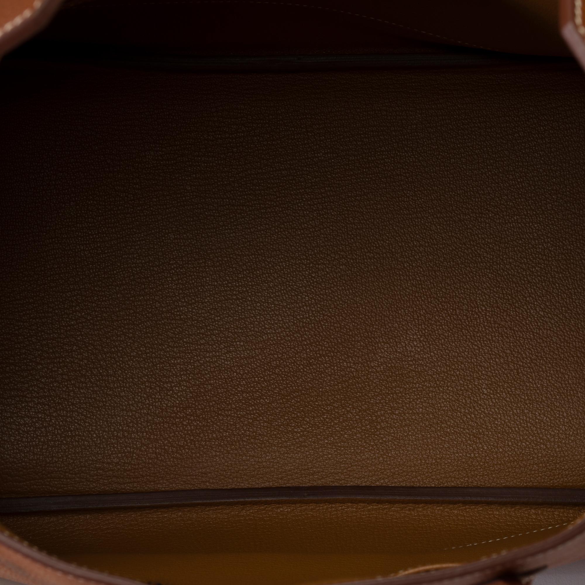 Exceptional Hermès Birkin 35 handbag in Fauve Faubourg Barenia leather, PHW 6