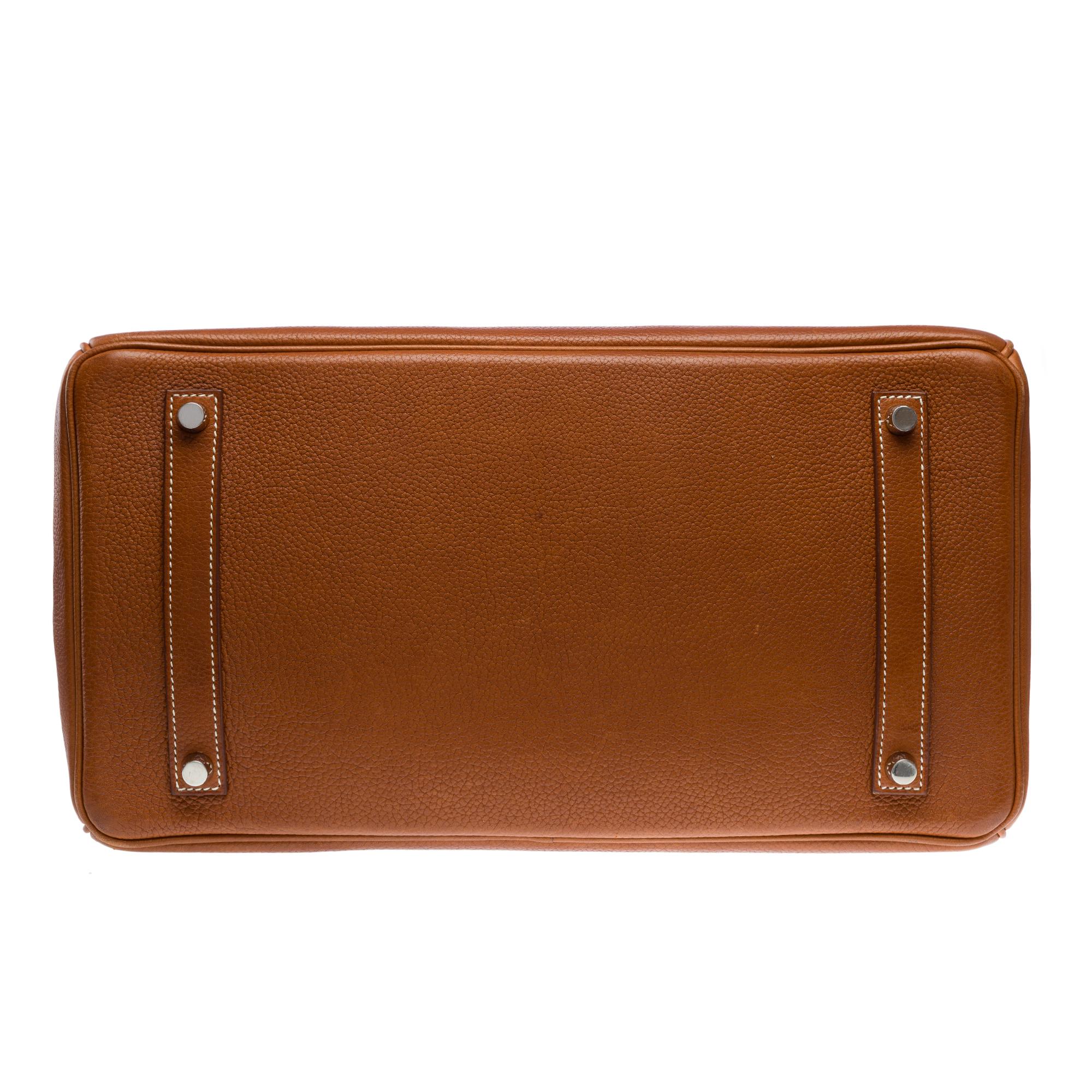 Exceptional Hermès Birkin 35 handbag in Fauve Faubourg Barenia leather, PHW 8