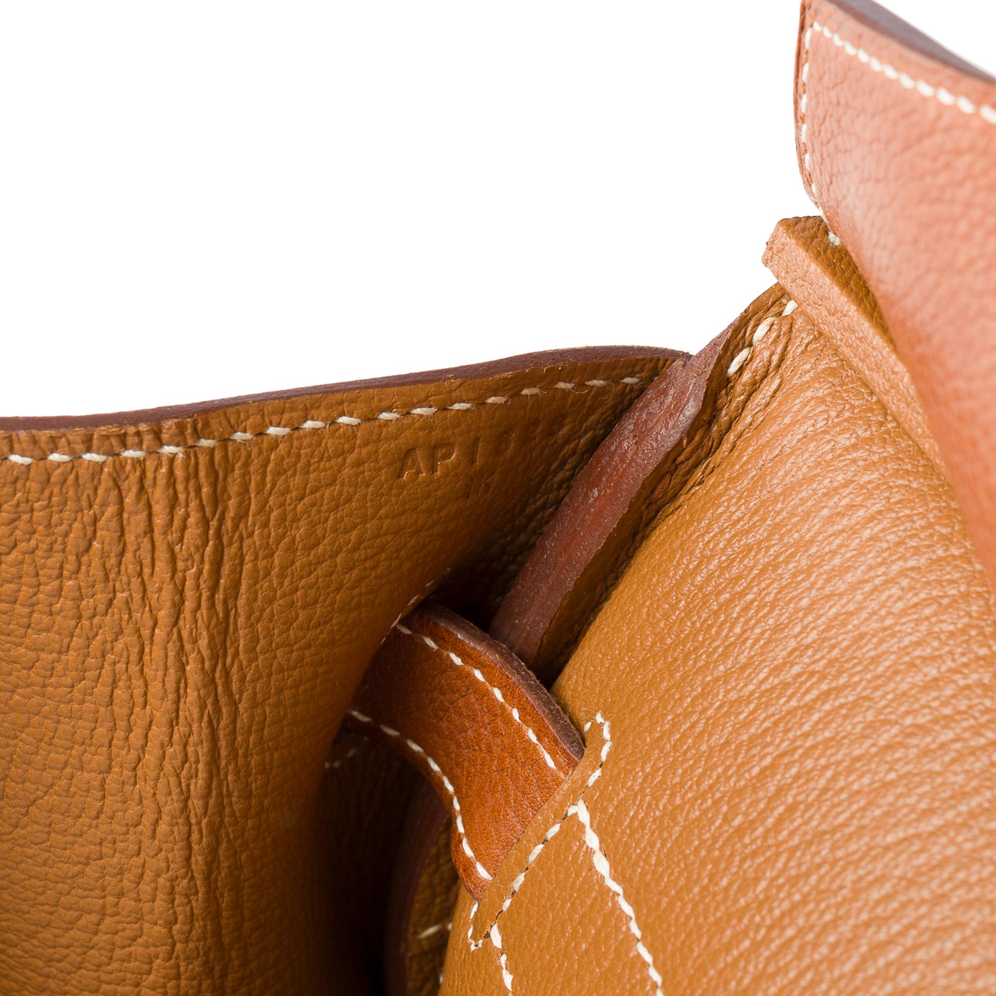 Exceptional Hermès Birkin 35 handbag in Fauve Faubourg Barenia leather, PHW 4