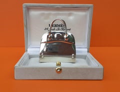 Exceptional Hermès Bolide Bag MacPherson Pill Box Pill Container Silver 925 RARE