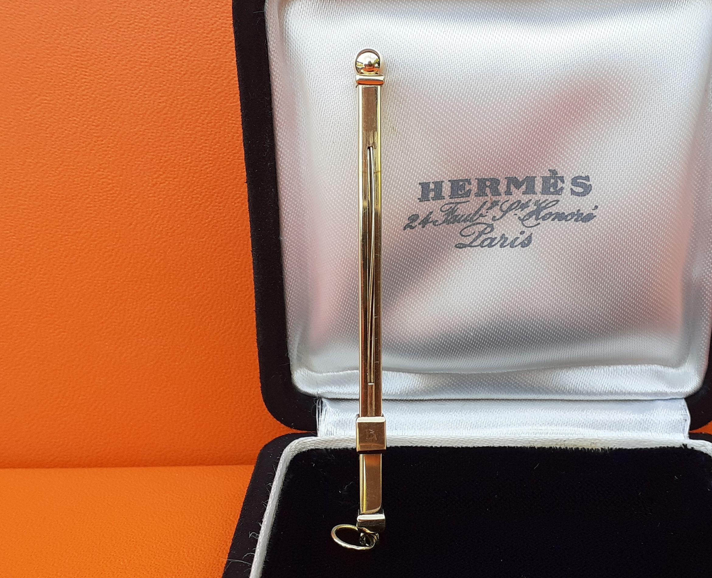 Außergewöhnliche Hermès Champagner Schneebesen in 18K Gelbgold RARE 5
