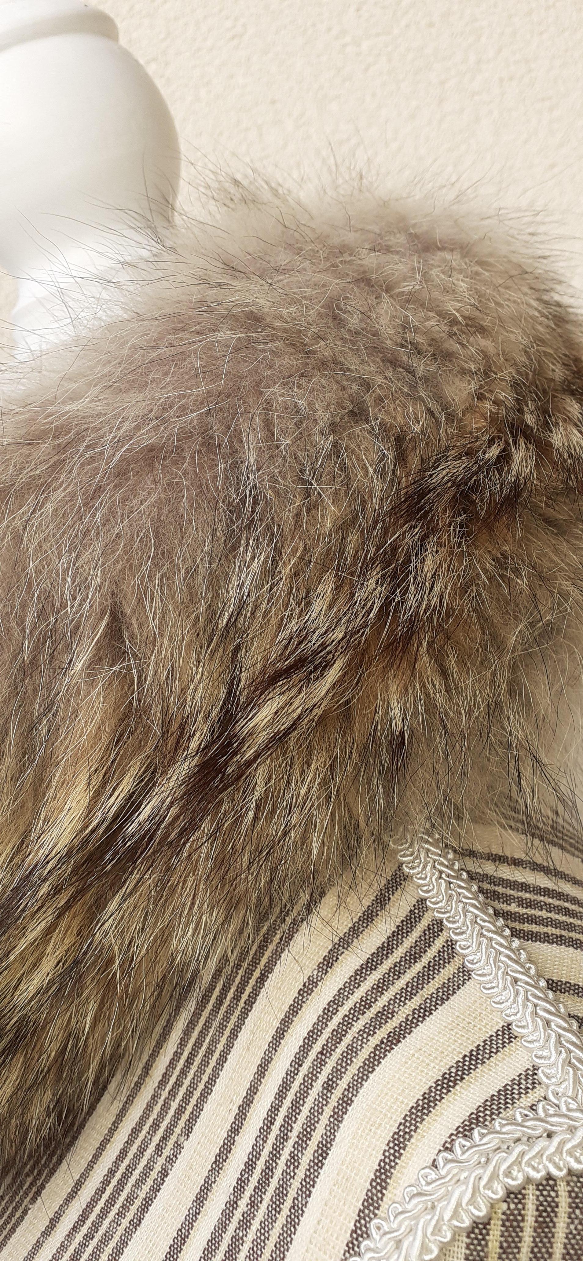 Exceptional Hermès Coyote Fur Collar Scarf Rare 7