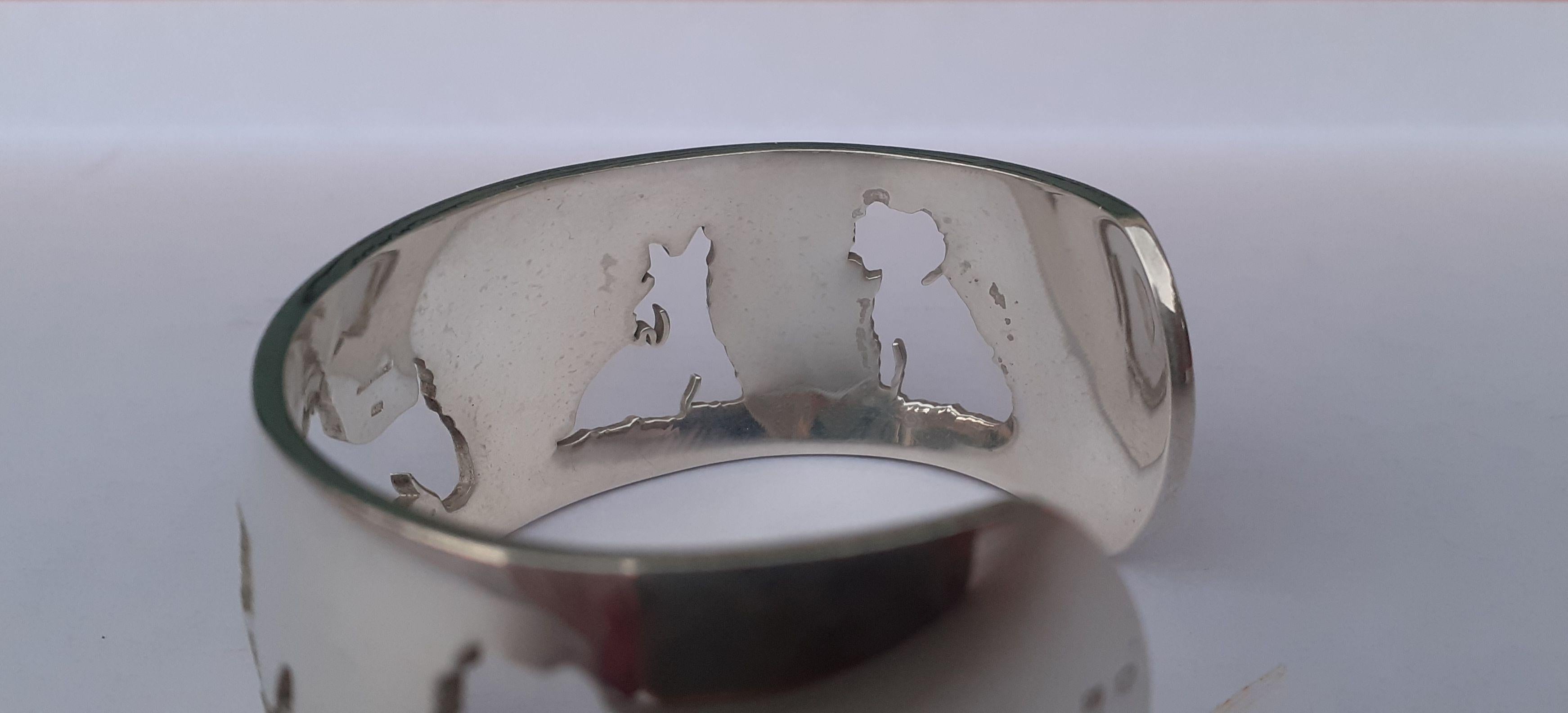 Eccezionale bracciale Hermès West Highland White Terrier Westie in argento in vendita 10