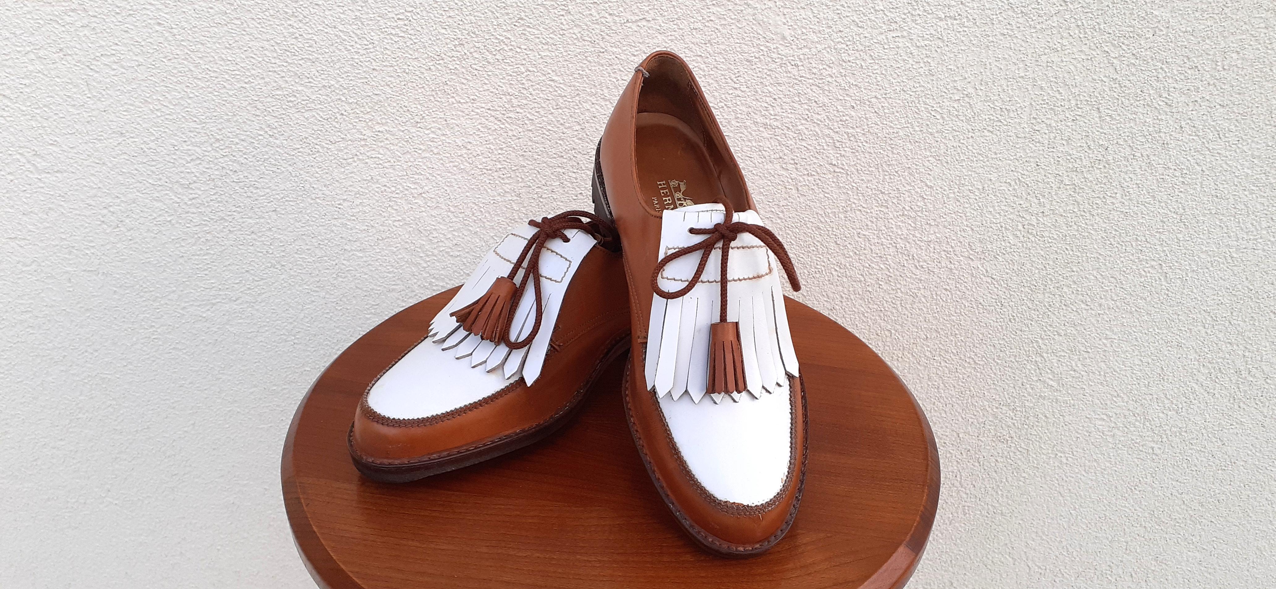 Ultra classy English style for these stunning authentic Hermès shoes

