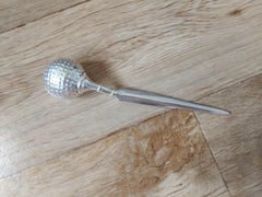 Exceptional Hermès Golf Ball Letter Opener Paper Cutter Ravinet d'Enfert
