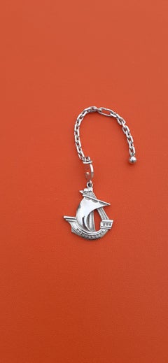 Exceptional Hermès Keychain Boat in Silver for Vogue Magazine 1985