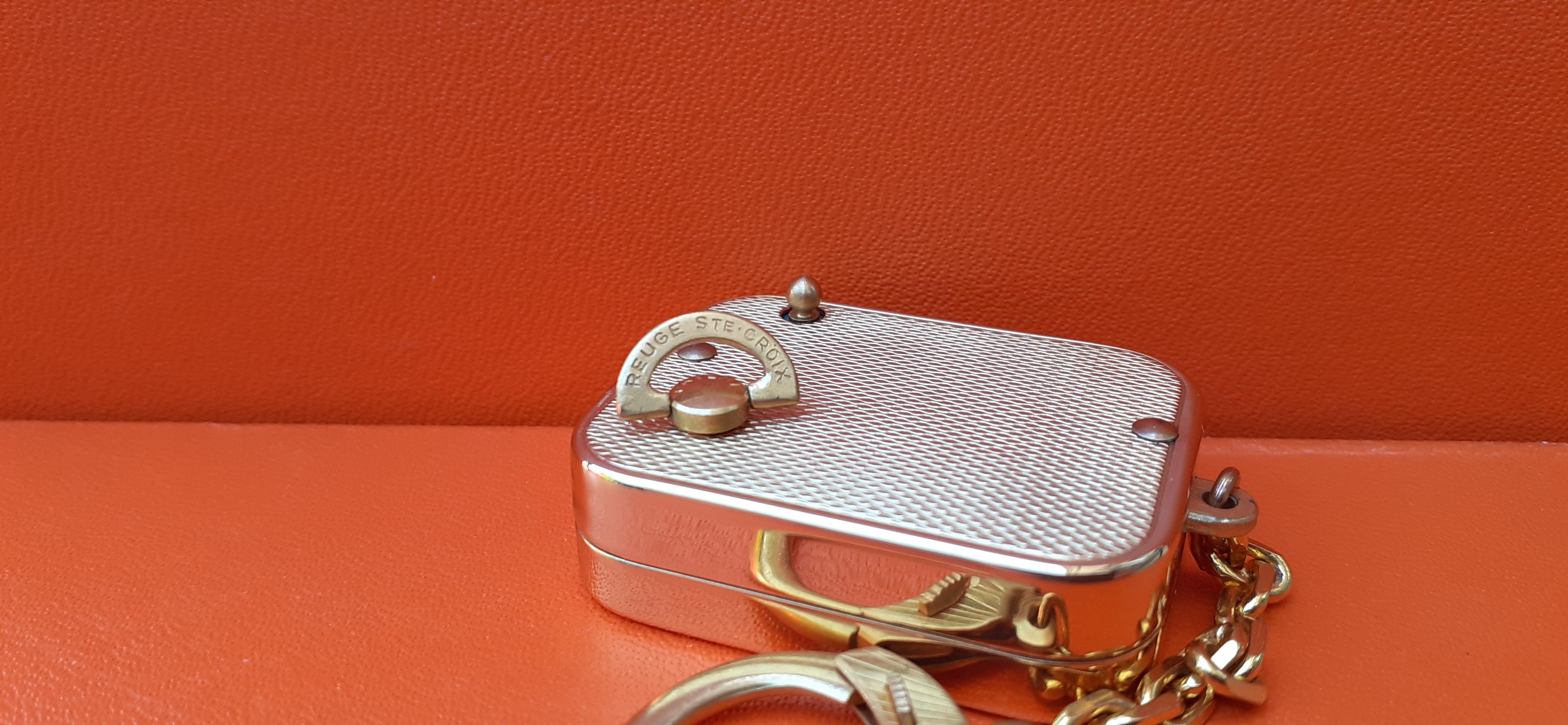 Exceptional Hermès Keychain by Reuge Sainte Croix Music Box 4
