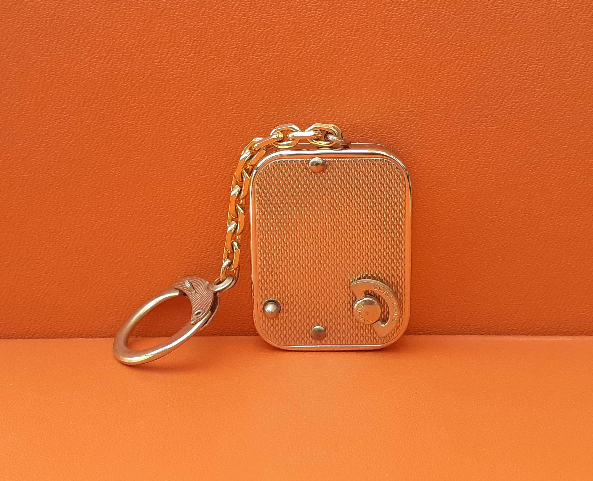 Women's or Men's Exceptional Hermès Keychain by Reuge Sainte Croix Music Box