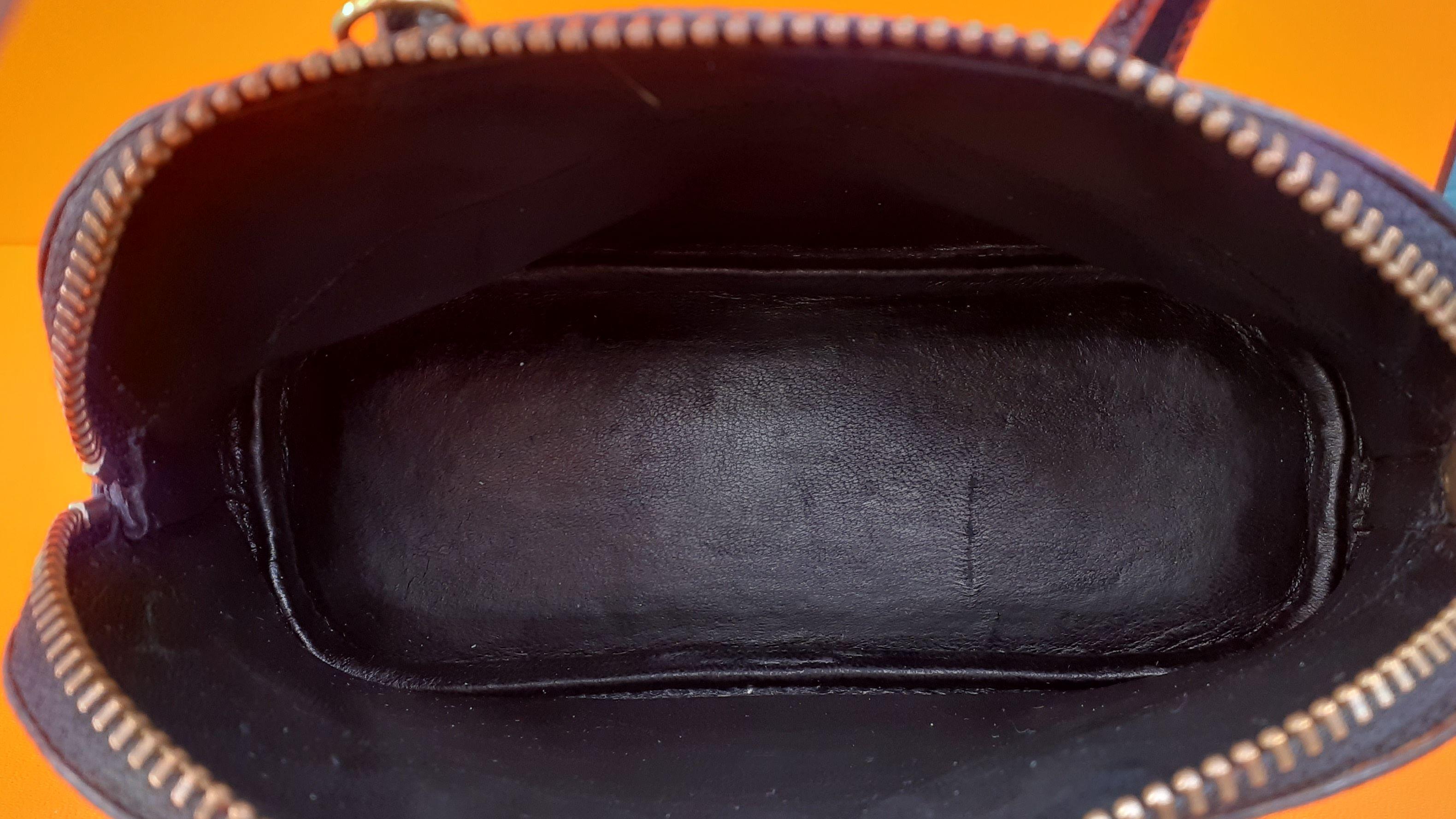 Exceptional Hermès Micro Bolide Bag Black Lizard Golden Hdw 16 cm RARE 8