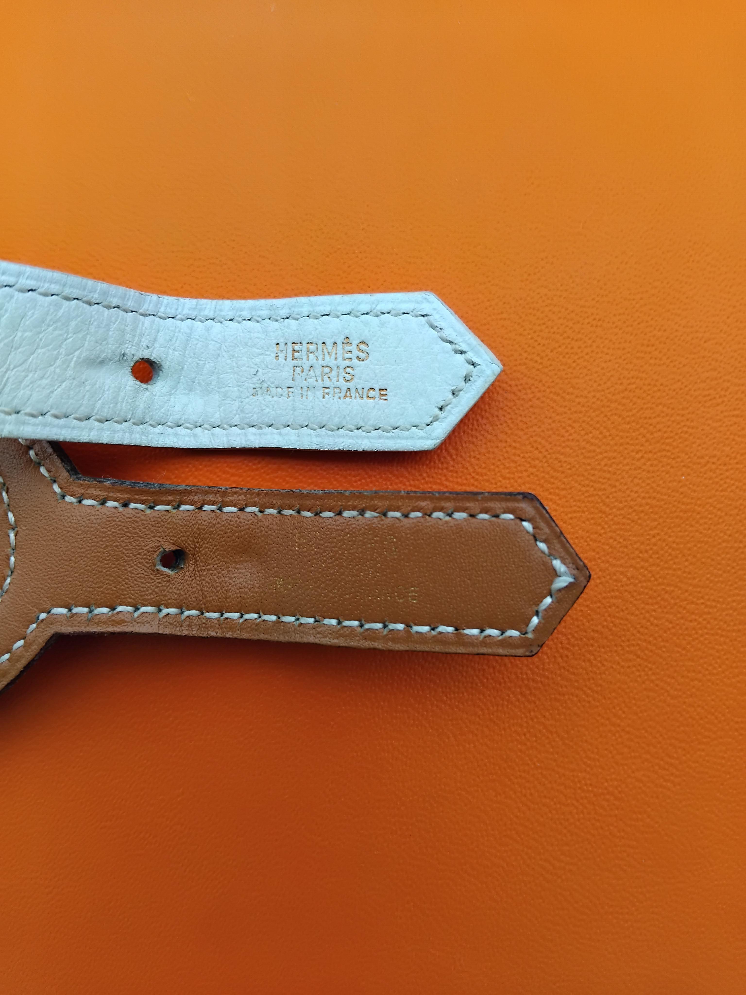 Exceptional Hermès Ornaments for Hermès Skirt Belt Buckles in Toile and Leather For Sale 3