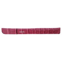 Exceptional Hermès Petit H Pencil Case in Pink Crocodile